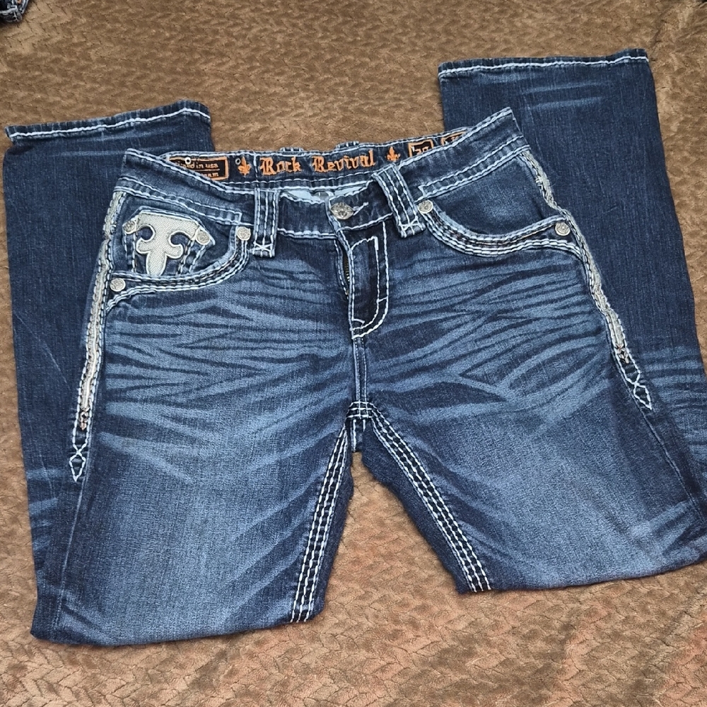 Rock Revival Women's Dark Blue Boot Cut Jeans